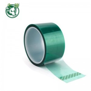 Varmebestandig PET Høj temperatur Grøn maskeringsafskærmningstape til PCB Loddemetallerisolering Beskyttelsestape